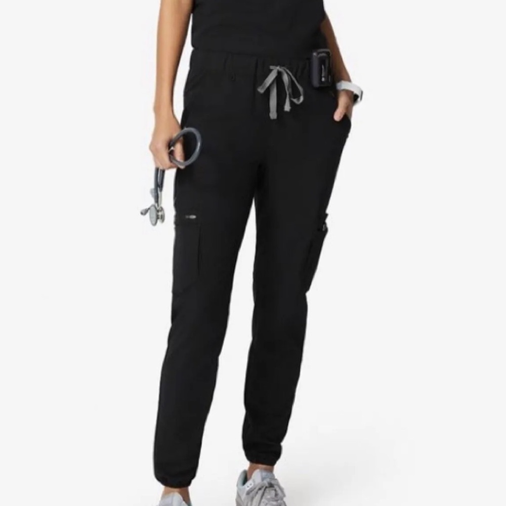 Figs 20 Pocket Scrub Pants XXS Black